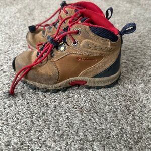 Columbia Kids' Tan and Red Boots